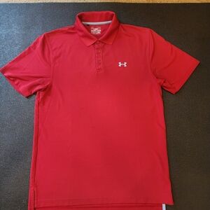 Under Armour Red Performance Polo Shirt